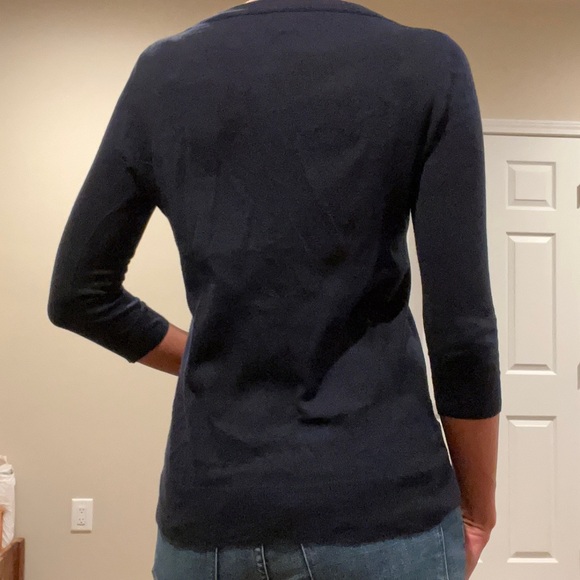 J Crew thin sweater with quarter length sleeves. - Picture 3 of 4